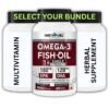 Single Strength Omega-3 Fish Oil - 1000mg TG Form Bundle Pack_main
