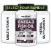 Single Strength Omega-3 Fish Oil - 1250mg TG Form Bundle Pack_main