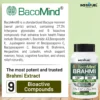 BacoMind® Brahmi Capsules | Brain Booster Supplement | Nootropics with Brahmi (Bacopa Monnieri) Extract | Brain Health Supplements for Cognitive Support, Memory, Focus & Mental Clarity - Image 4