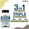 Triple Ginseng Root | Korean, American & Siberian Ginseng Supplement - Image 2